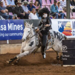 MI224946-What else could they be, this is Benalla cowgirl Molly Harper and her 8yo mare 'Kisses'